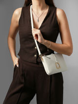 Cross Body Tas Torsade Leder Etrier Wit torsade ETOS0142-vue-porte